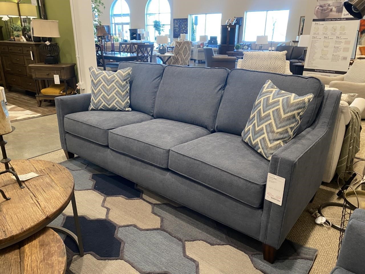 Flexsteel Finley 990382678 Contemporary Sofa with Track Arms Belfort Furniture Sofas